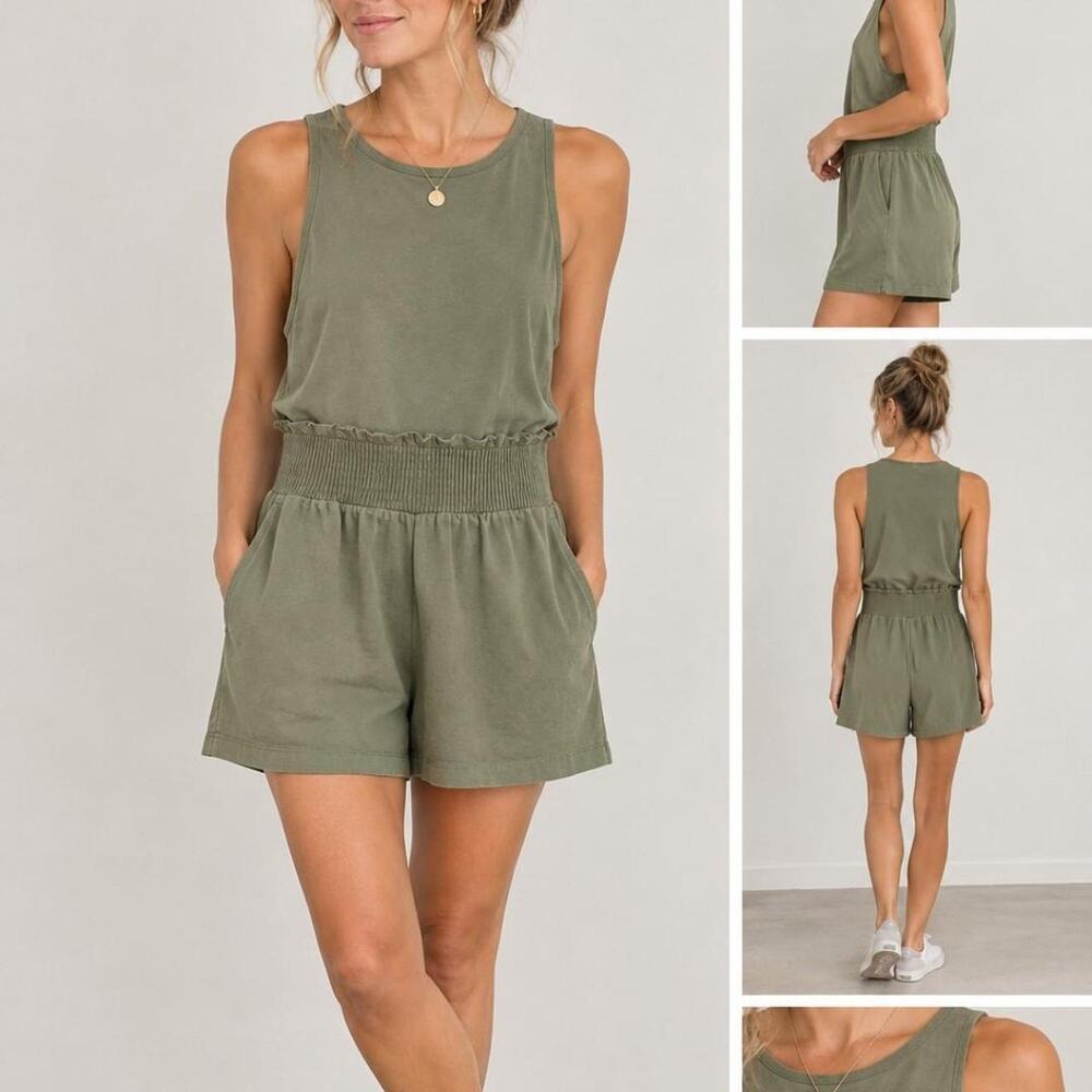 Athleta Olive Green Playsuit 🤍